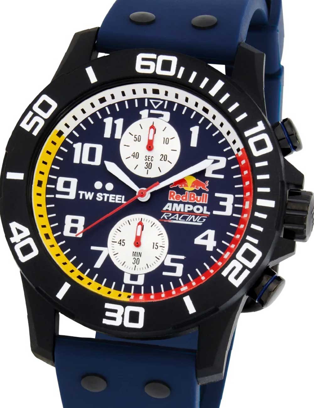 TW Steel Chronograph TW-Steel CA6 Herrenuhr Carbon Red Bull Ampol Racin