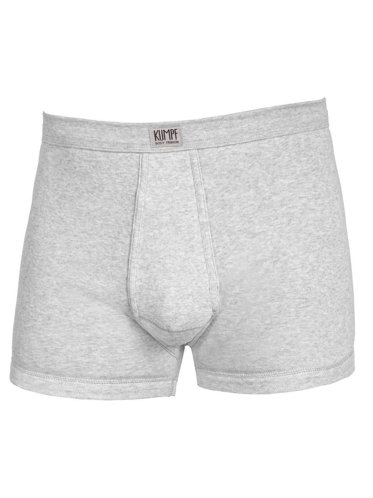 KUMPF Retro Pants Herren Short mit Eingriff Workerwear (Stück, 1-St) mit eingriff kiesel-melange