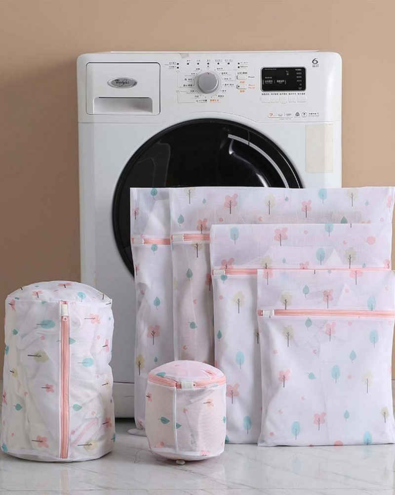 FIDDY Wäschenetz Waschmaschinen-Wäschesack Mesh Wash,(6-St), Kleidertasche Polyester Aufbewahrungstasche Kleidung Reisen