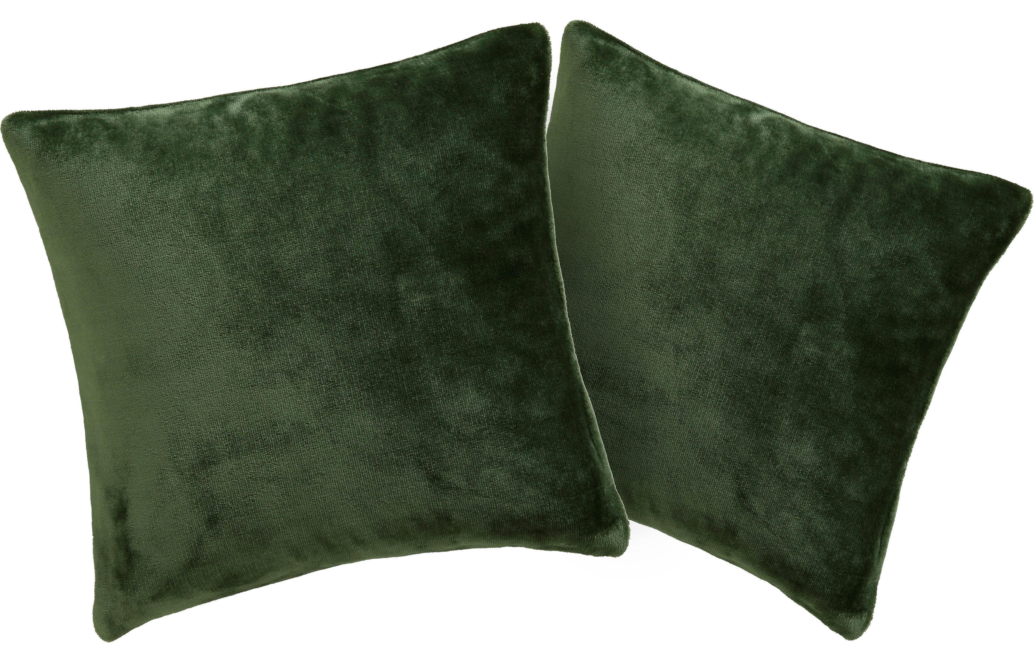 my home Подушкиbezug Desner3, (2 Stück), Подушкиhülle mit Reißverschluss, Cashmere-Touch, kuschelig & weich