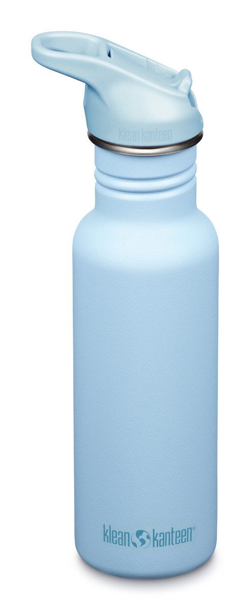 Klean Kanteen Trinkflasche Edelstahl Trinkflasche Classic 536ml Flip Sport Cap Hellblau Clear Sky