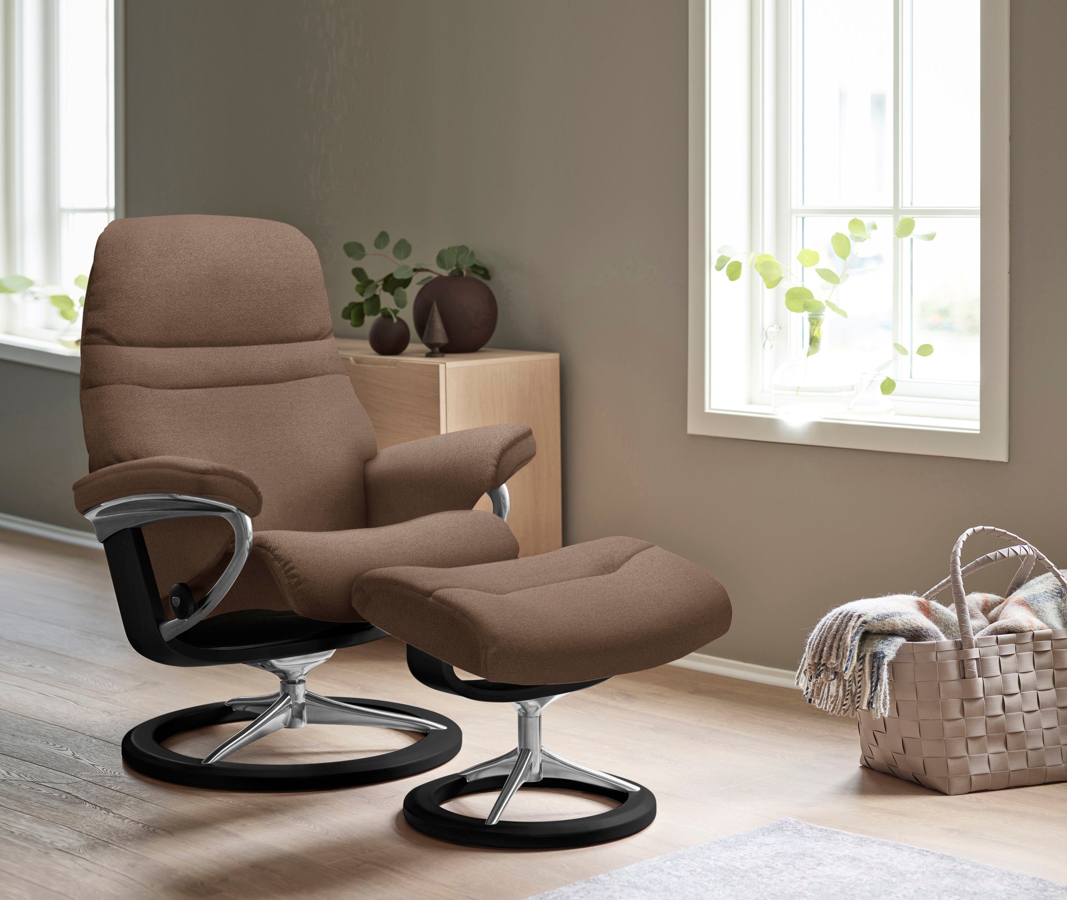 Stressless® Relaxsessel Sunrise, mit Signature Base, Größe M, Gestell Schwarz