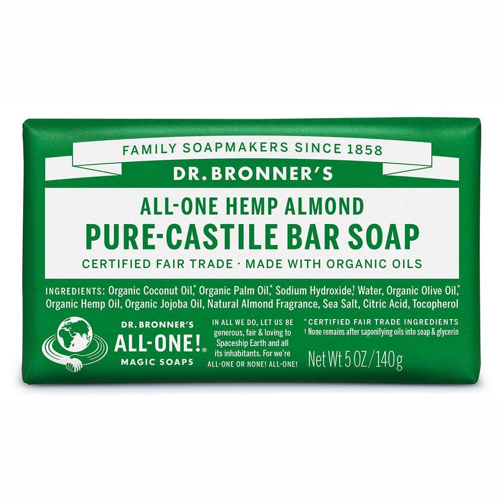 Dr. Bronners Handseife Mandel, 1-tlg., All-One Reine Naturseife 140 g