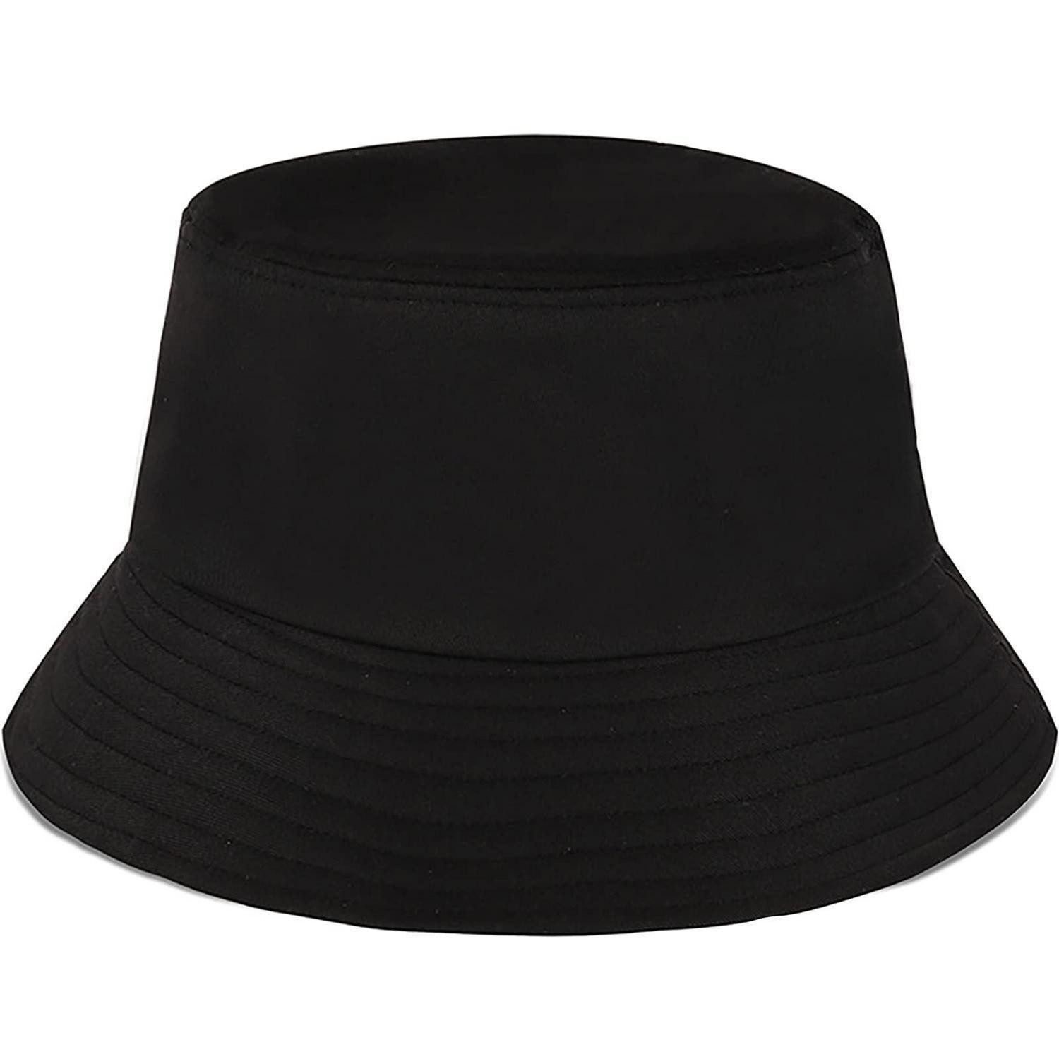 LuxusKollektion Fischerhut Fischerhut Embroidered Baumwolle Damen Einheitsgröße Reines Schwarz
