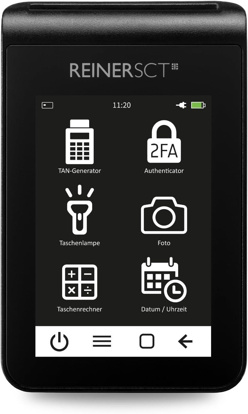 REINER SCT HBCI-Chipkartenleser tanJack deluxe, Premium TAN-Generator für Online-Banking, chipTAN QR & Smart-TAN photo
