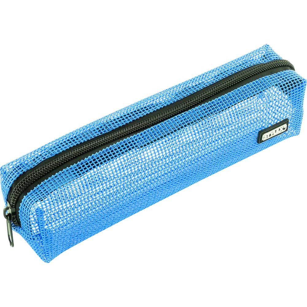 Stylex Schreibwaren Federmäppchen Faulenzer Netz Blau