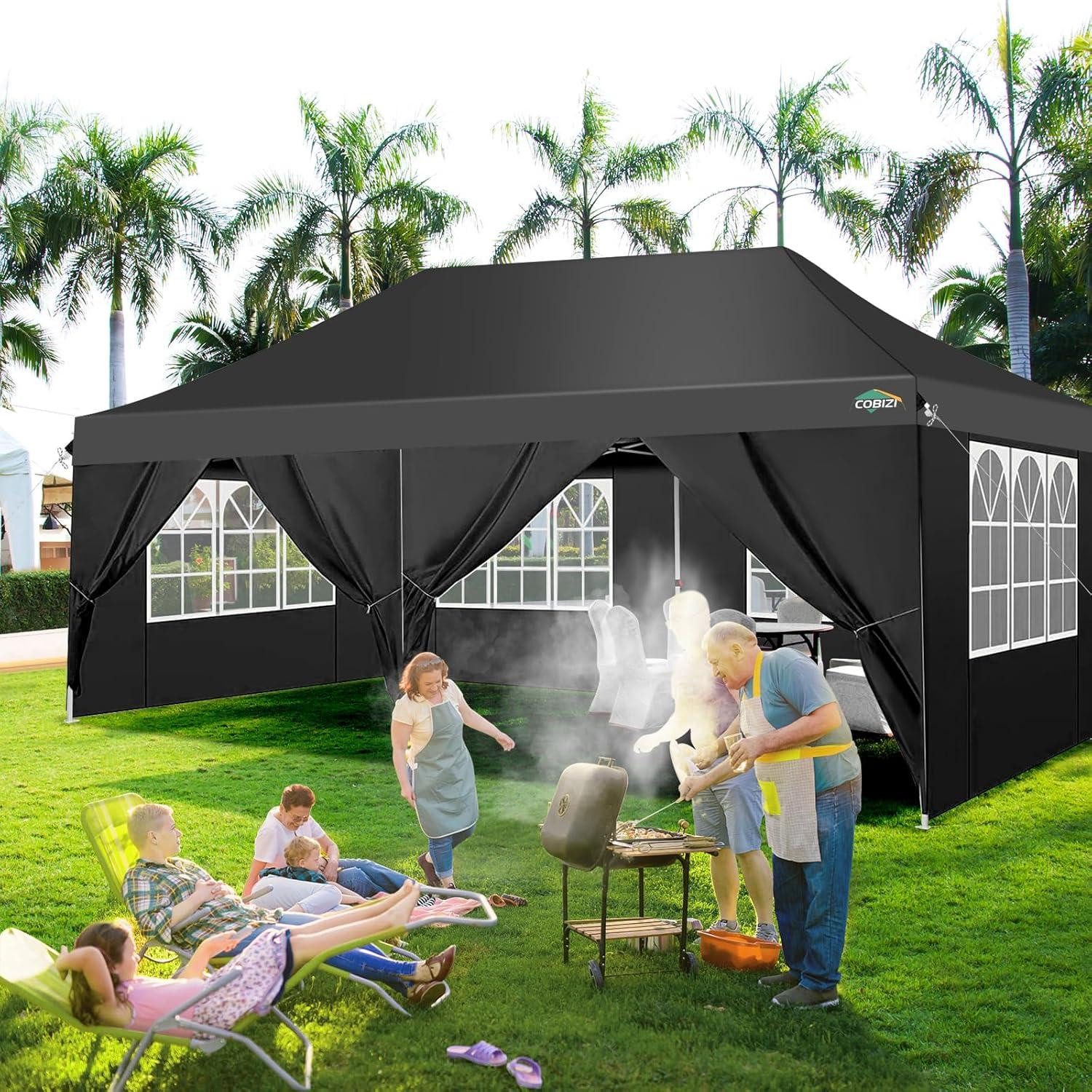 Thumbnail - COBIZI Faltpavillon Faltpavillon 3x6m Wasserdicht Stabil Partyzelt 6 Seitenwände 4