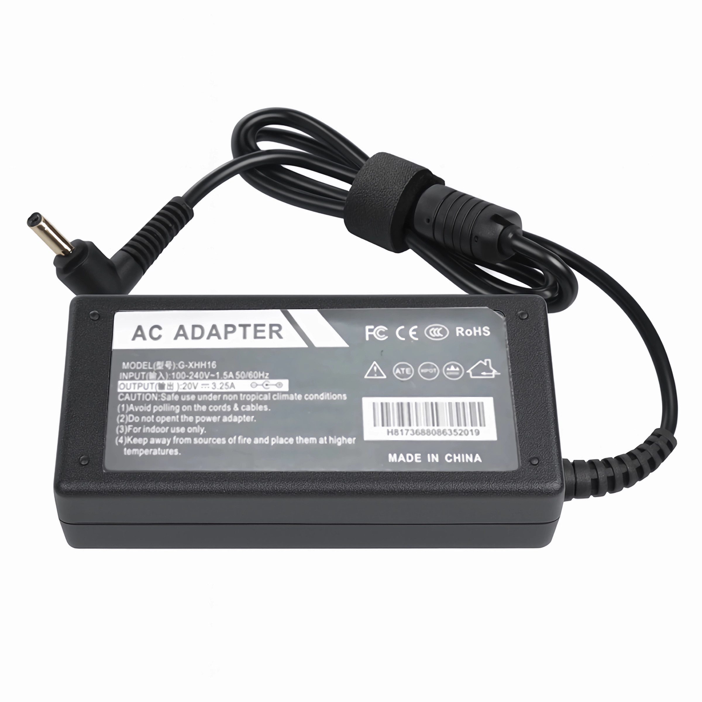 Bolwins H27C Laptop Netzteil Ladegeräte 65W 20V 3,25A für Lenovo AC Adapter Notebook-Netzteil (Intelligente Ladeelektronik, Automatischer Erhaltungsmodus)