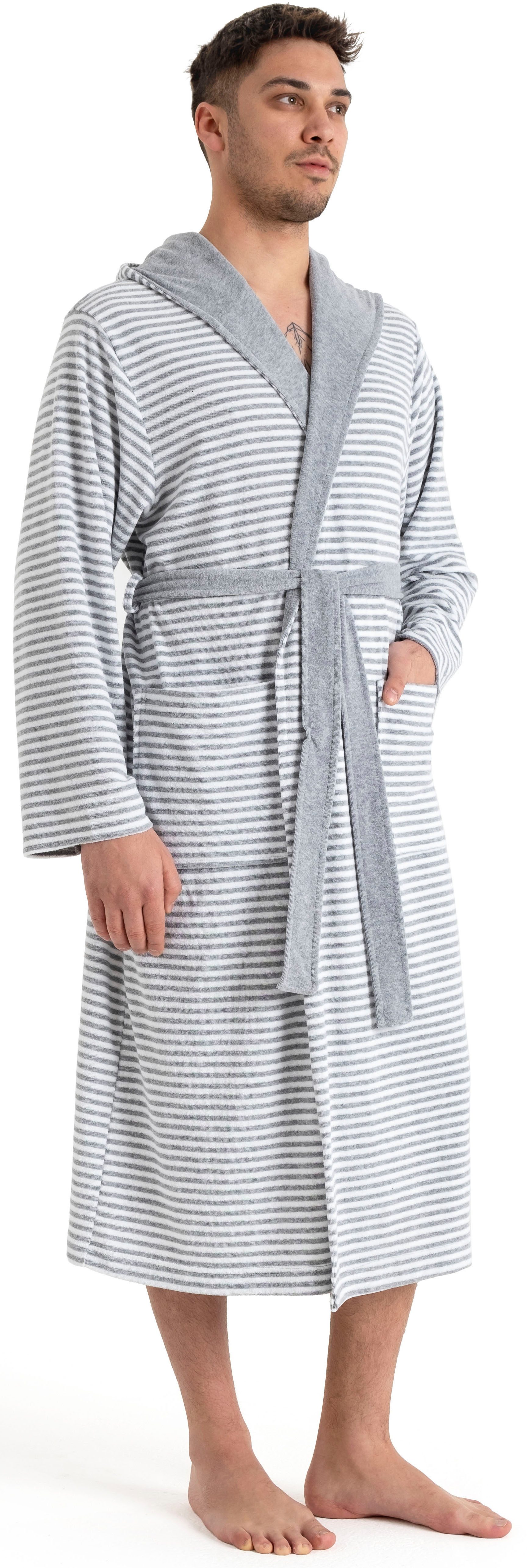 KangaROOS Herrenbademantel Luana, ideal für Sauna & Spa, Hotelbademantel, M günstig online kaufen