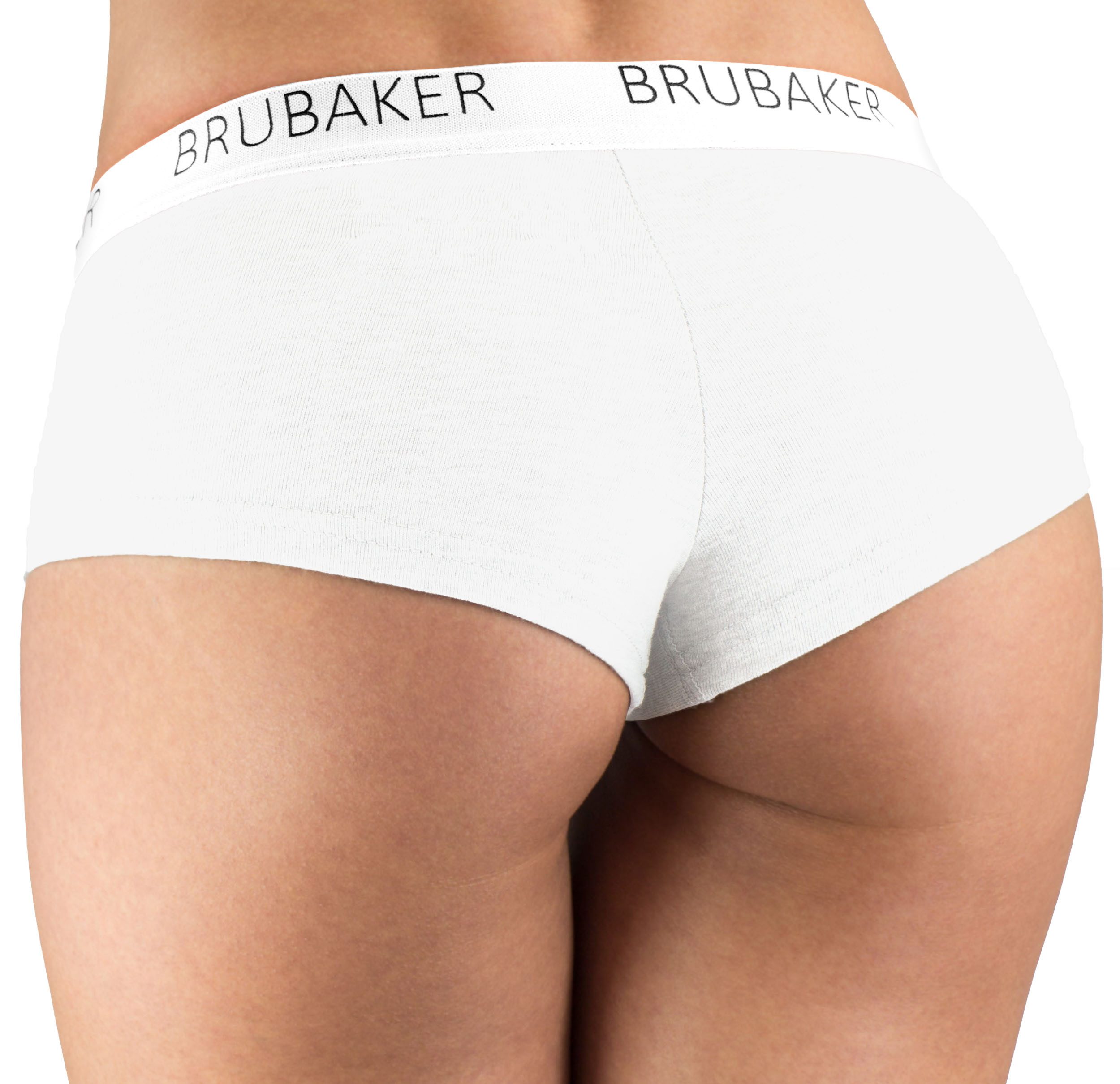 BRUBAKER Panty 4er Pack Damen Panties - Unterhosen Slips aus Baumwolle (Elastisch, weich und atmungsaktiv, 4-St) Hipster Unterwäsche Set mit Stretch Bund – Bild 5 von 5