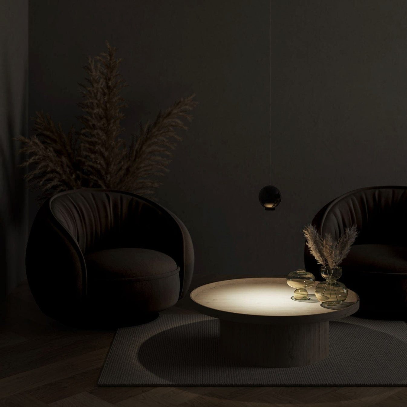 Neona LED Deckenleuchte EOS Schwarz, Einstellbarer Lichtkegel, LED fest integriert, Warmweiß