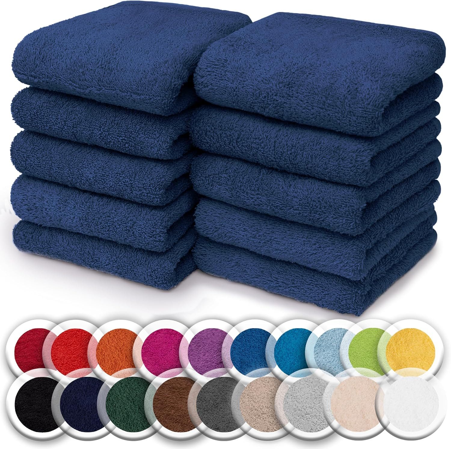 Seiftuch 10er-Set Seiftücher 30x30cm 100% Baumwolle