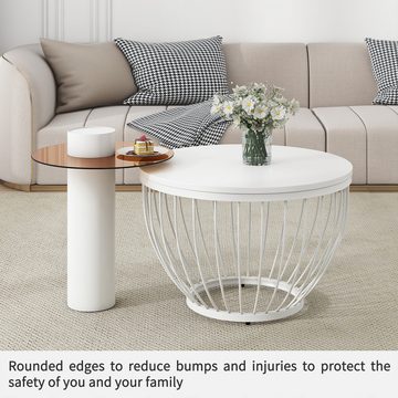 IDEASY Couchtisch Couchtisch-Set, Beistelltisch, ineinander steckbares Design, (PVC-Folie mit Holzmaserung, hochwertige Lackierung), Geeignet für Wohnzimmer, Schlafzimmer, Freizeitbereich
