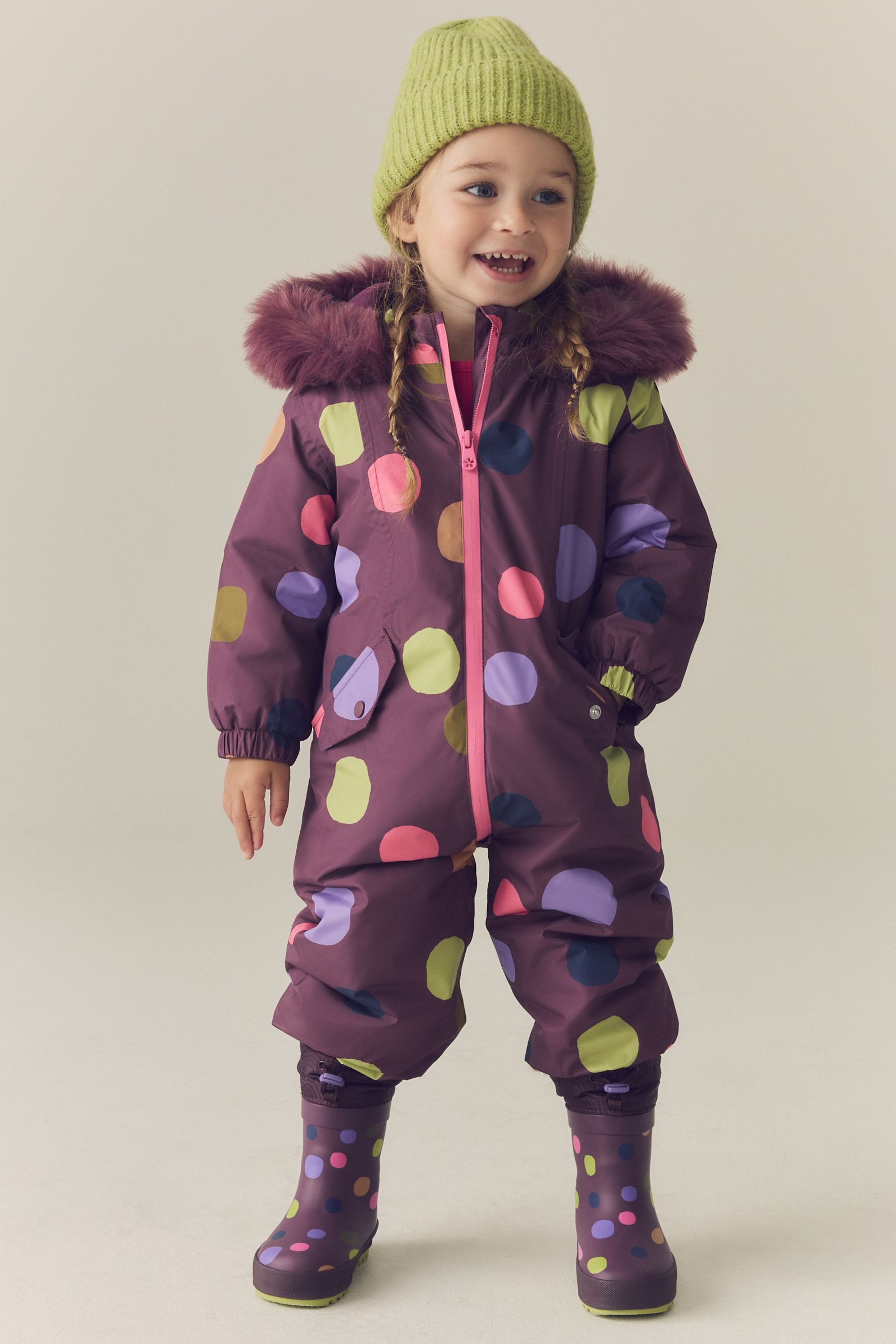 Next Schneeoverall Wasserdichter gemusterter Schneeanzug (1-tlg)