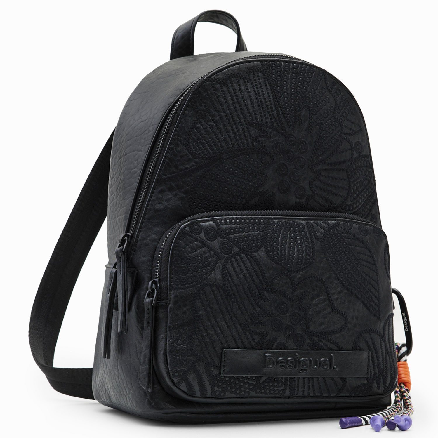 Desigual Umhängetasche Desigual Damen Rucksack Alpha Mombasa Mini schwarz (1, 1-tlg., 1)