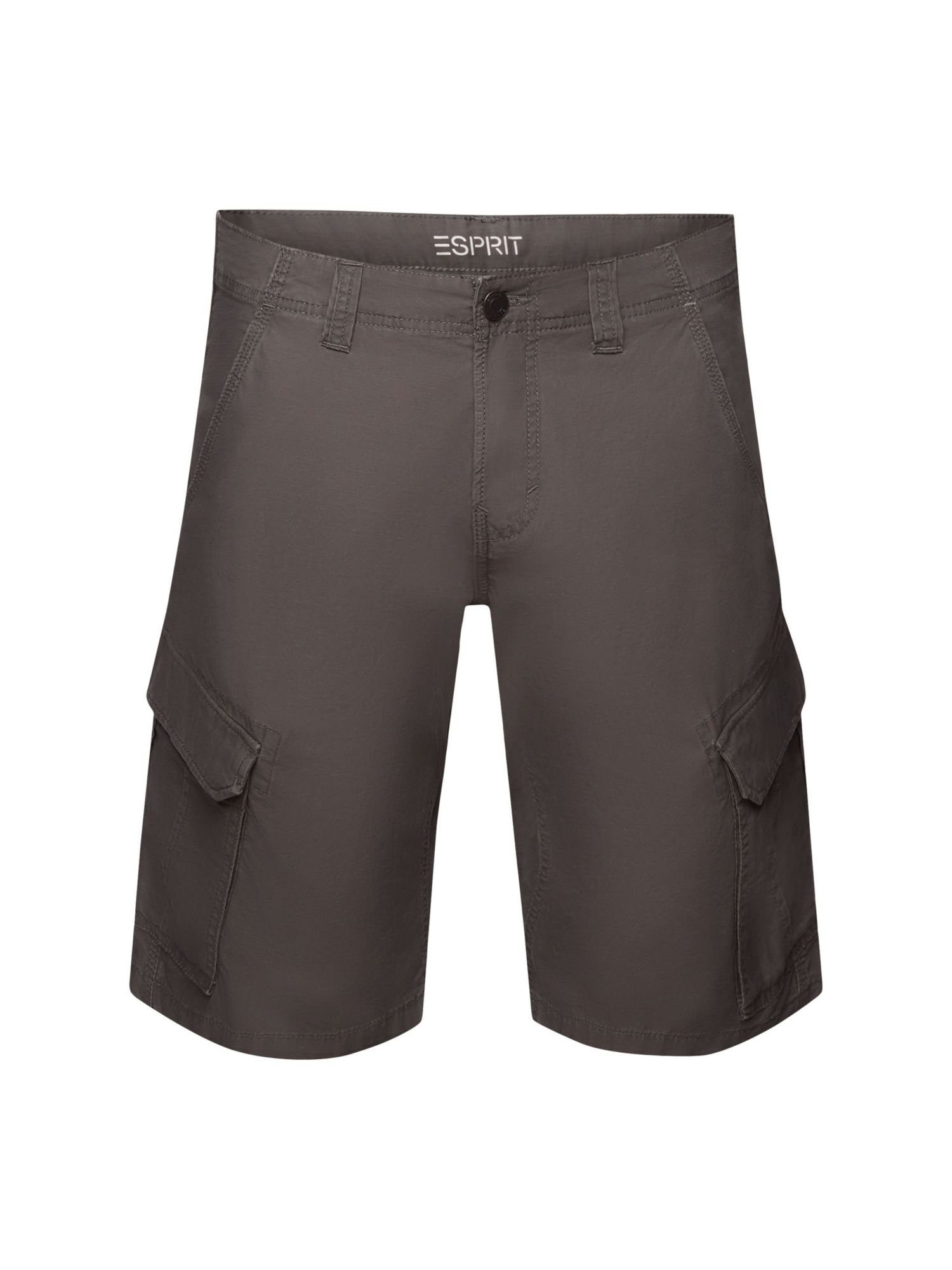 Esprit Shorts Cargoshorts, 100% Baumwolle (1-tlg) DARK GREY