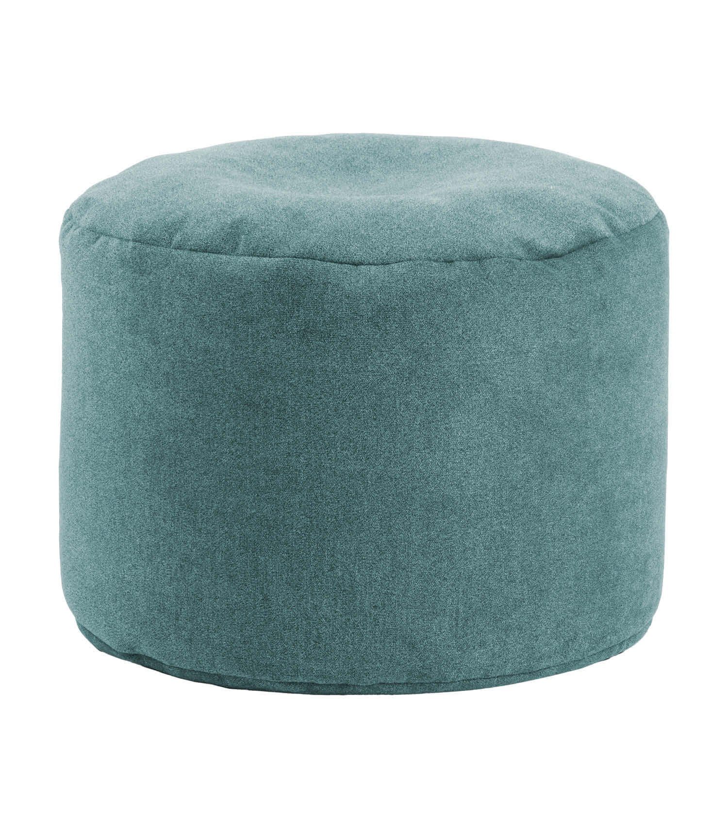 mokebo Pouf Der Ruhepouf (aus Webstoff), Sitzhocker, Bodenkissen, Fußhocker, Hocker, Sitzkissen in Petrol