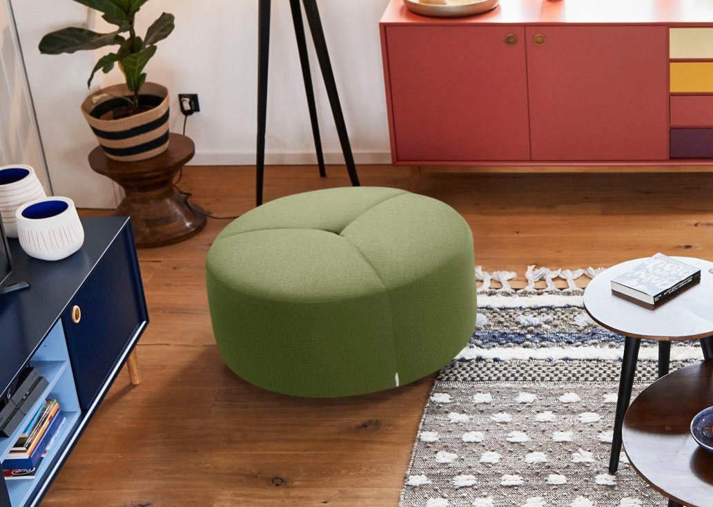 TOM TAILOR HOME DROP Steppung mit im 90 cm PURE, ø Sitz, Pouf