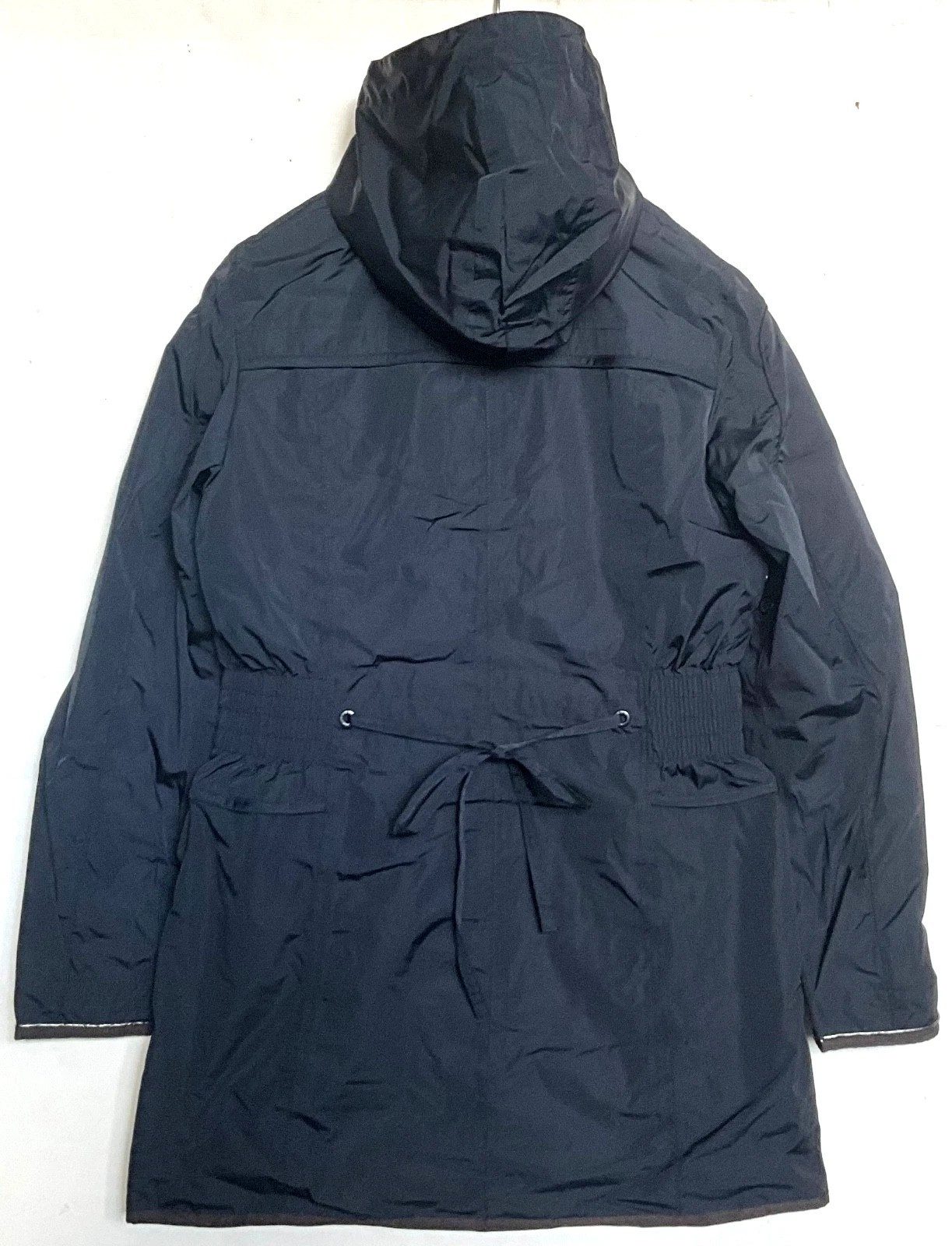 Wellensteyn Langjacke Wellensteyn Damen Übergangsmantel RIMINI RIMI-382, Darknavy abnehmbarer Kapuze, in Unifarbe