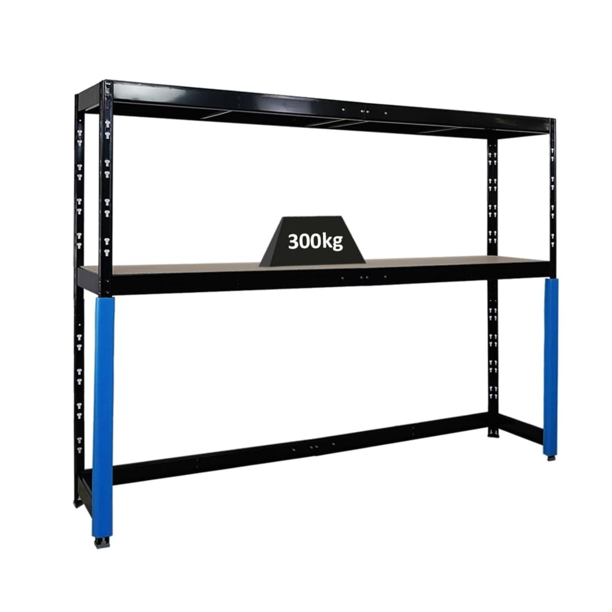 PROREGAL® Schwerlastregal Garagenregal HERCULES HxBxT 180x240x50cm Schwarz