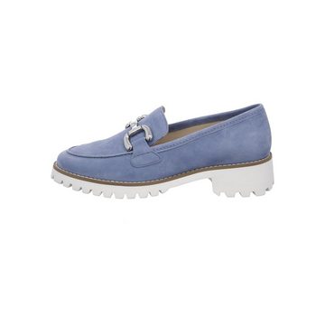 Ara Kent - Damen Schuhe Slipper Rauleder blau