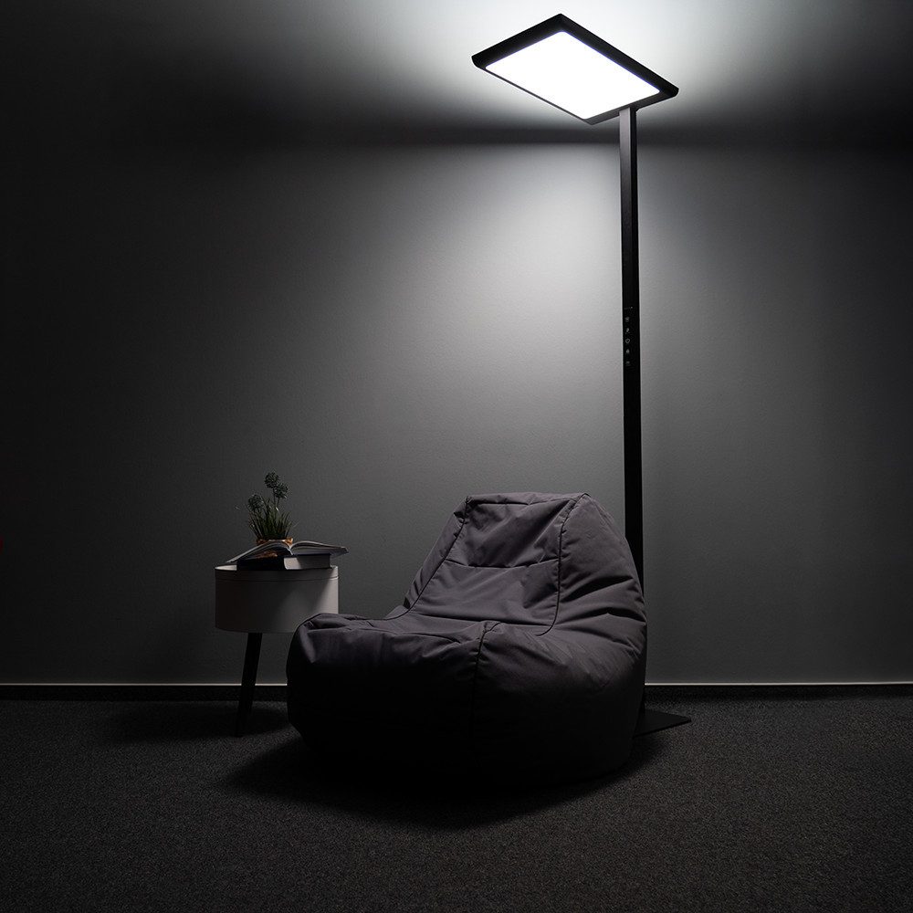 LUXULA LED Stehlampe LUXULA LED Stehleuchte 100 W 4000 K Neutralweiß Schwarz, Neutralweiß – Bild 3 von 5
