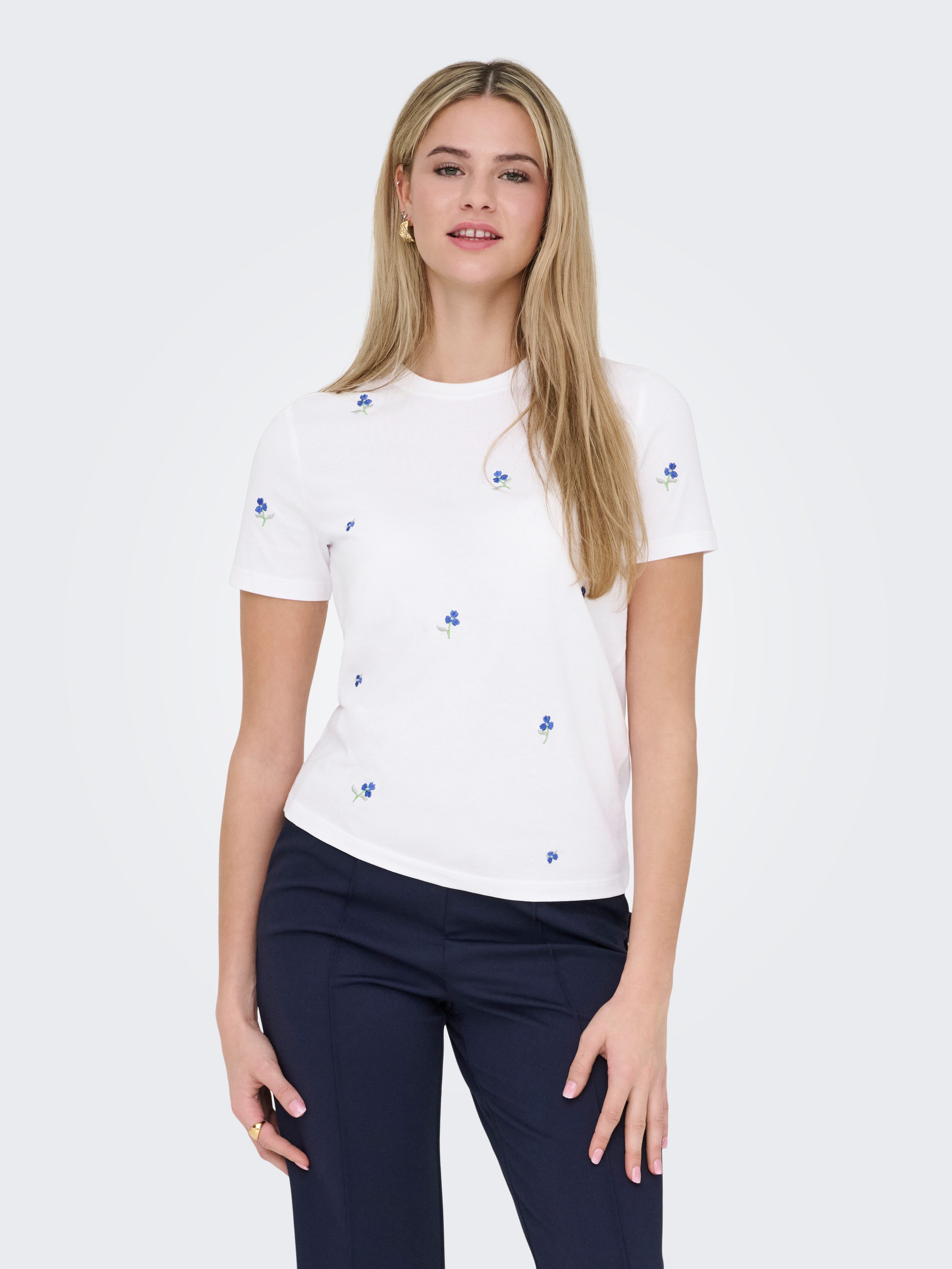 Kurzarmshirt ONLKETTY LIFE S/S O-NECK TOP JRS NOOS