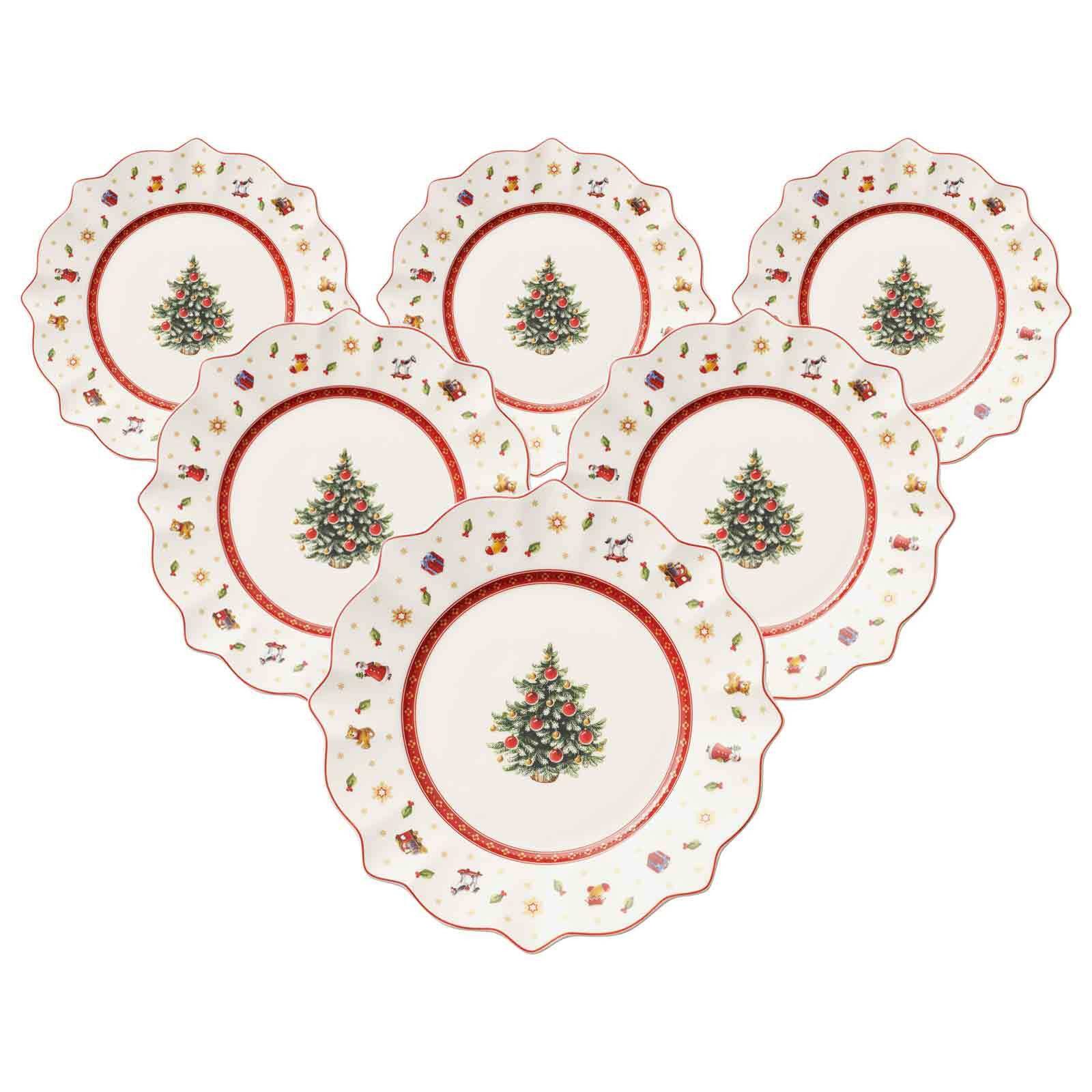 Villeroy & Boch Frühstücksteller Toy's Deligth Frühstücksteller ø 24,5 cm 6er Set, (6 St)