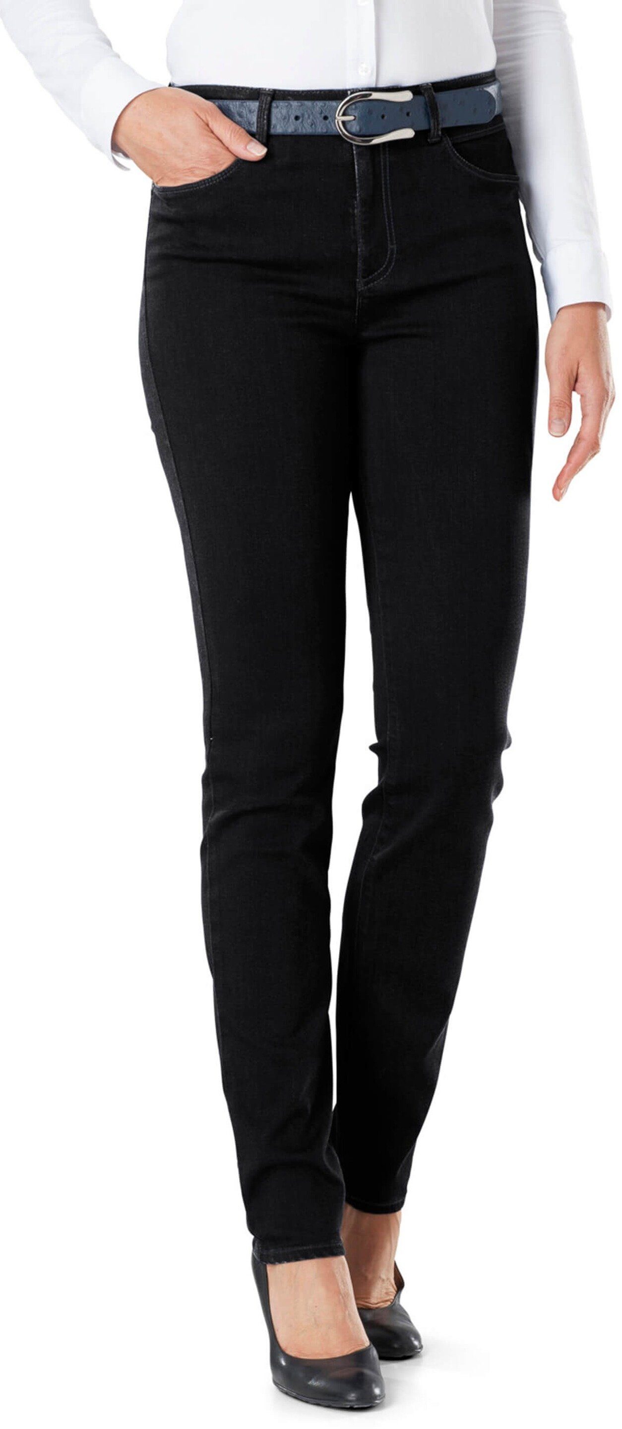 Brax Slim-fit-Jeans »BRAX Thermo-Jeans Shakira schwarz« online kaufen | OTTO