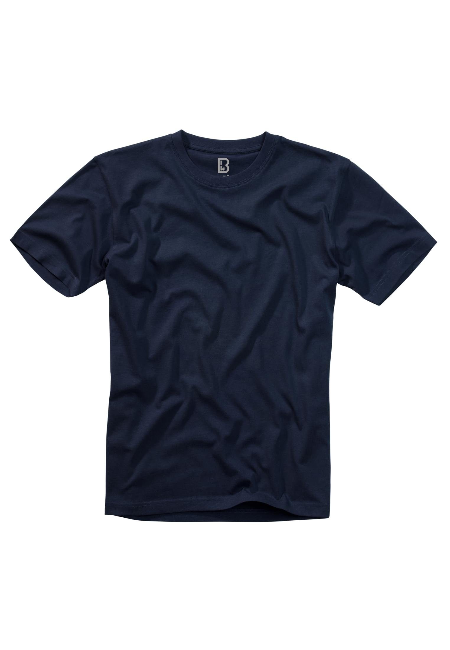 Kurzarmshirt Herren Shirt navy Brandit Premium Brandit (1-tlg)