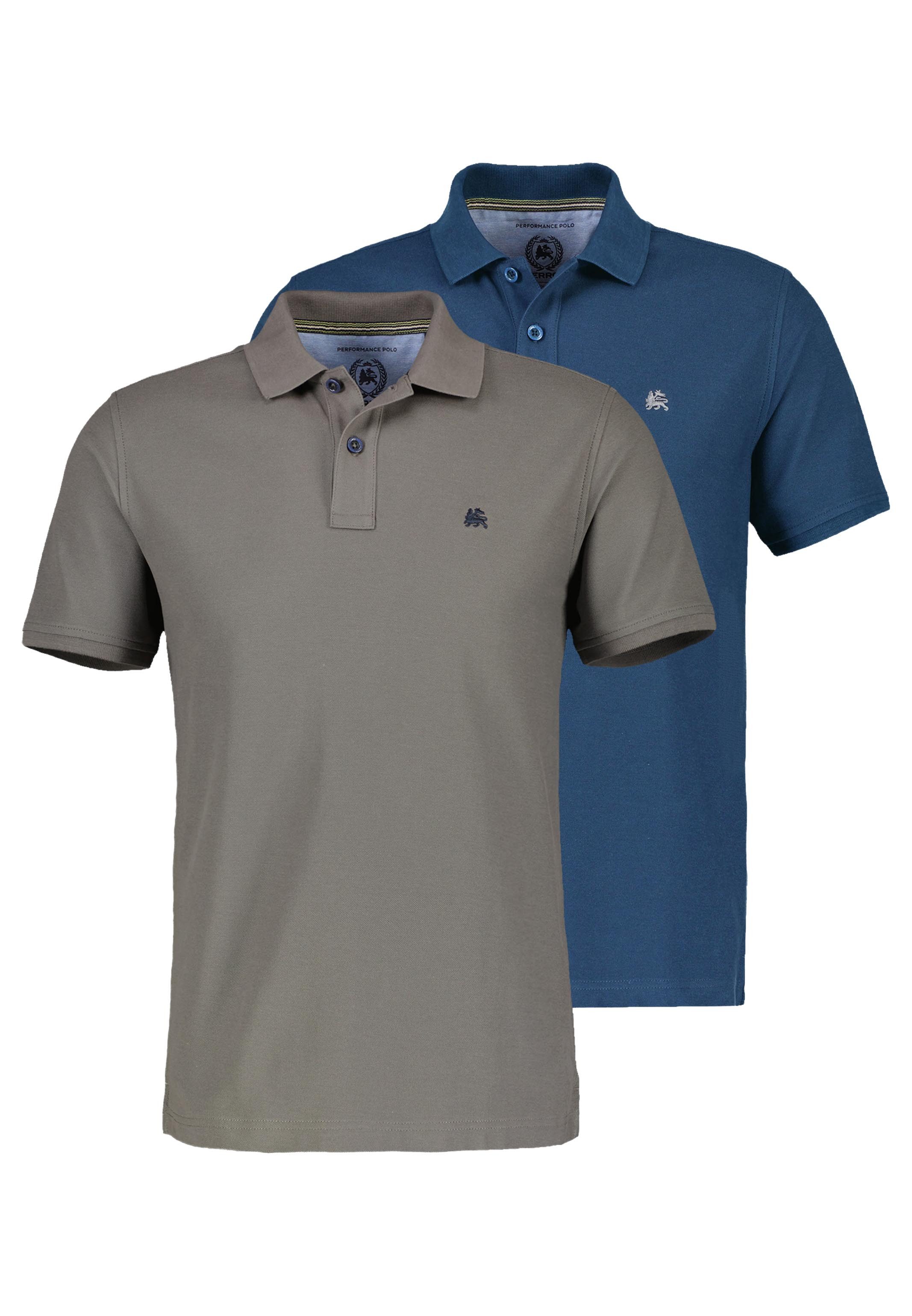 LERROS Poloshirt 2er Pack Basic (Spar-Set) Poloshirt - Baumwolle - Atmungsa günstig online kaufen