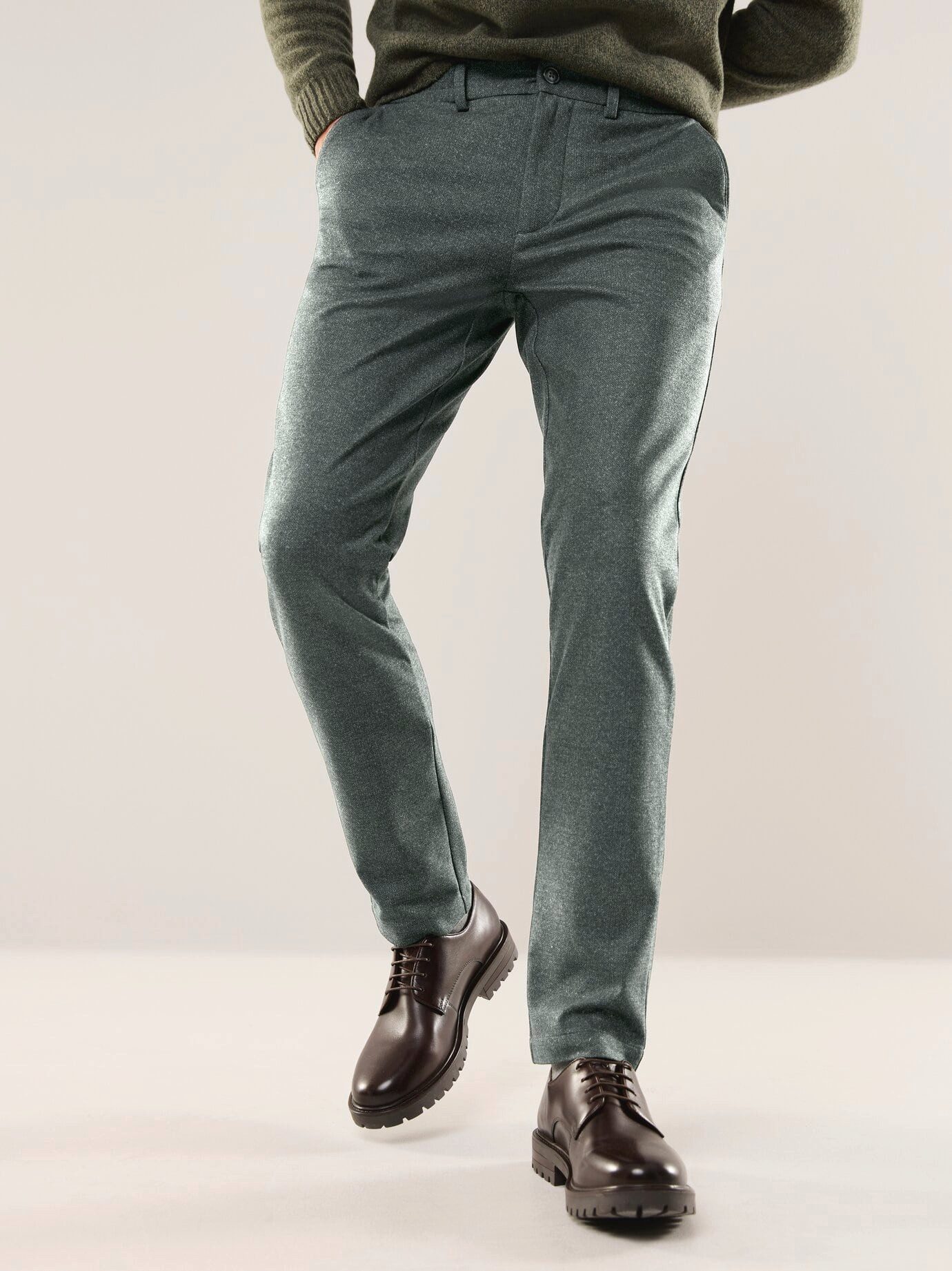 Walbusch Chinohose Herren Bügelfreie Chino aus Leichtflanell Modern fit, modern, bügelfrei, wärmend, Kurzgröße
