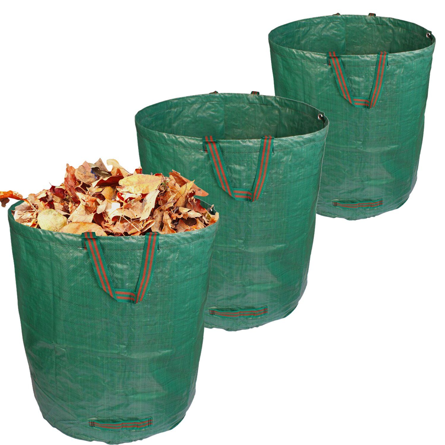 Gartensack Gartenabfallsack LeafNow 272L Stabil, Wasserdicht, Faltbar, Reißfest
