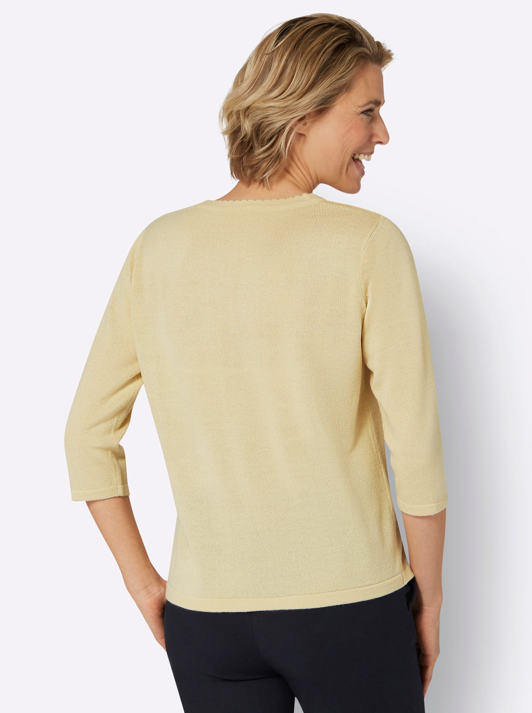 Sieh an! Strickpullover Kurzarmpullover günstig online kaufen