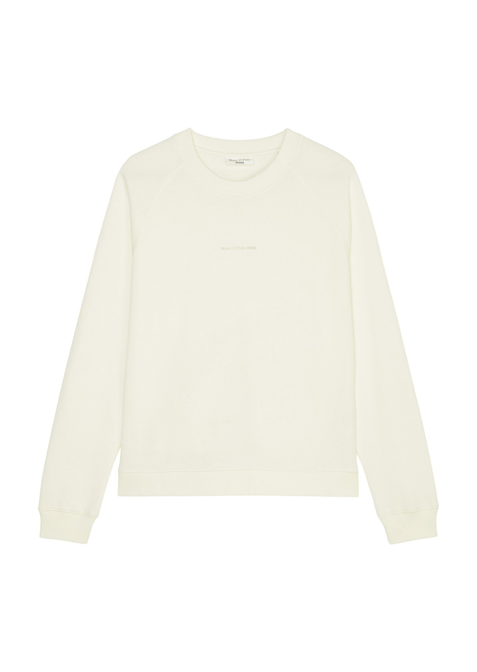 aus Organic Cotton-Qualität Marc DENIM Sweatshirt white O'Polo