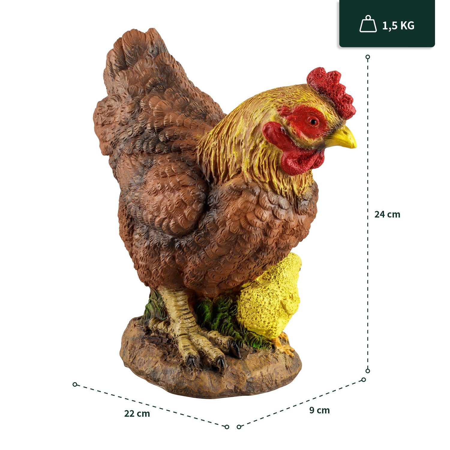 VERDOBA Gartenfigur Hühner, Hähne, Küken Gartenfiguren günstig online kaufen