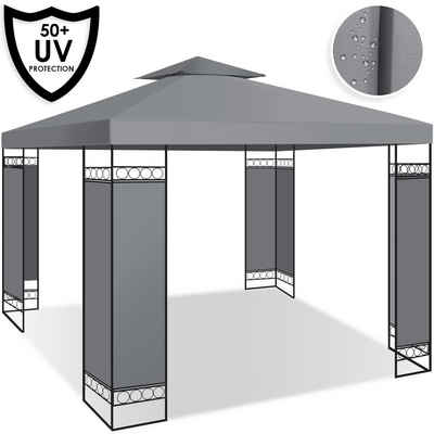 KESSER Pavillon, Pavillon 3x3m wasserabweisend UV-Schutz 50+ Metall Gestell
