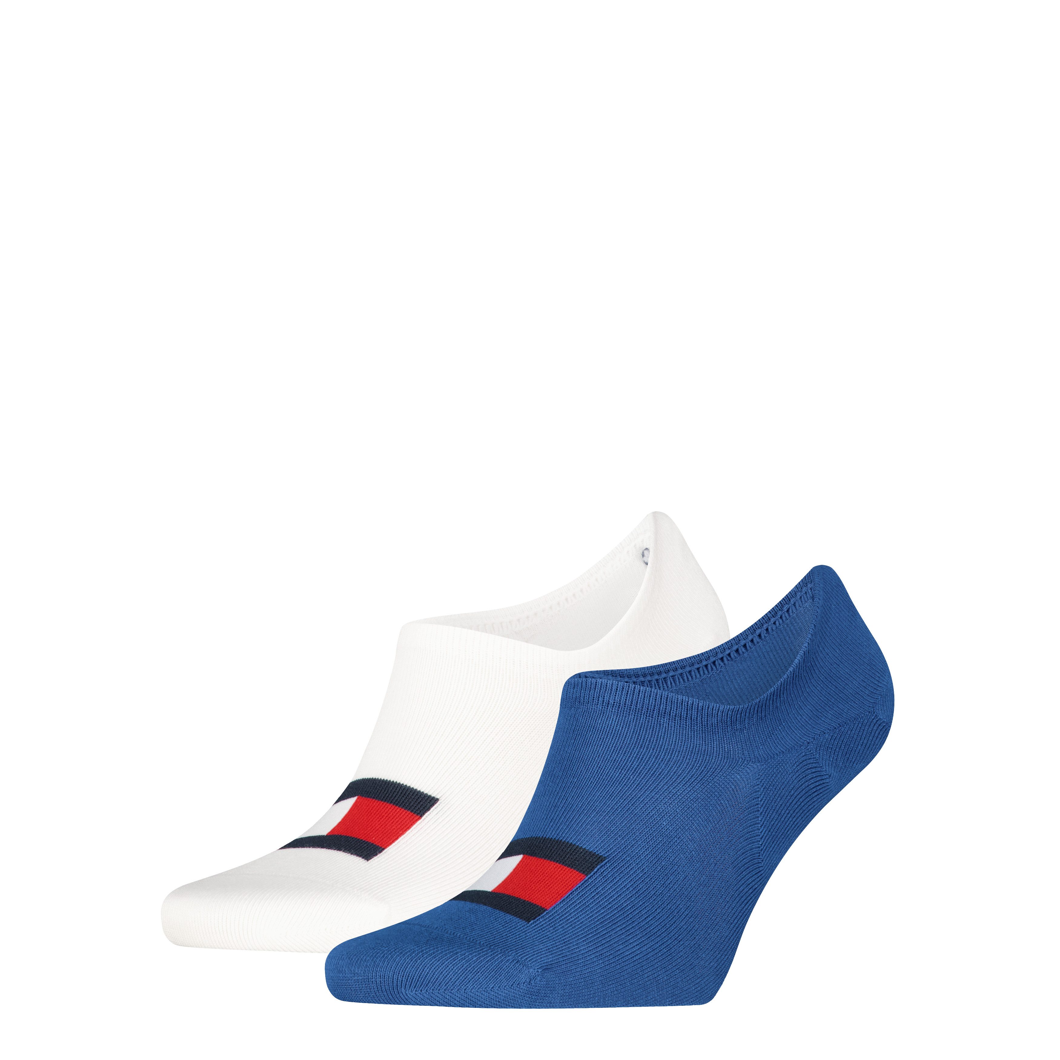 Tommy Hilfiger Füßlinge TH UNI TJ FOOTIE 2P FLAG (2 Paar) Mit großem Flag-Label vorn