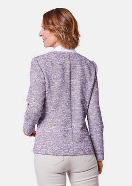 GOLDNER Strickjacke Bouclé-Blazer in edler Farbstellung