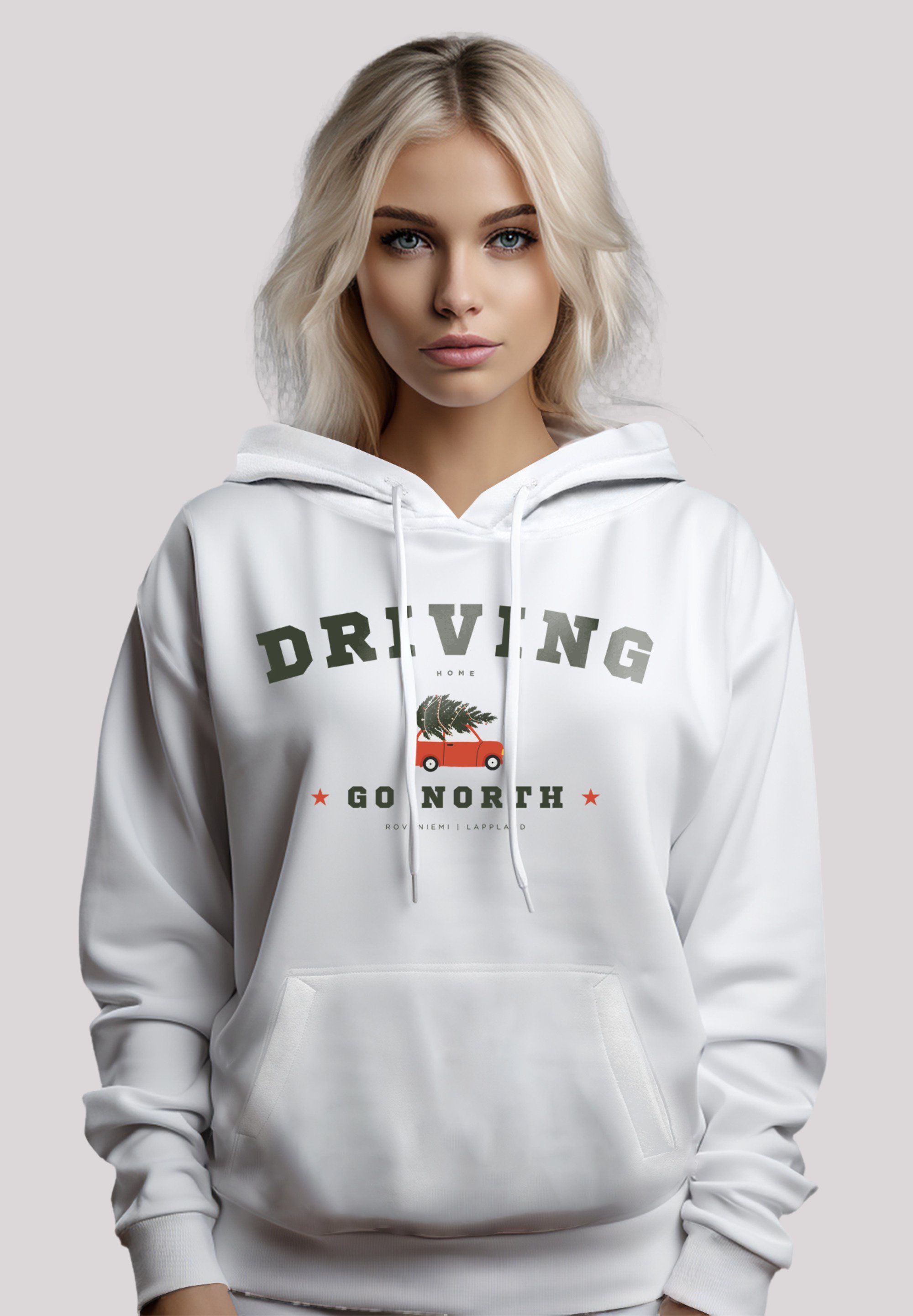 Weihnachten Weihnachten, F4NT4STIC Kapuzenpullover Geschenk, Home Logo Driving weiß