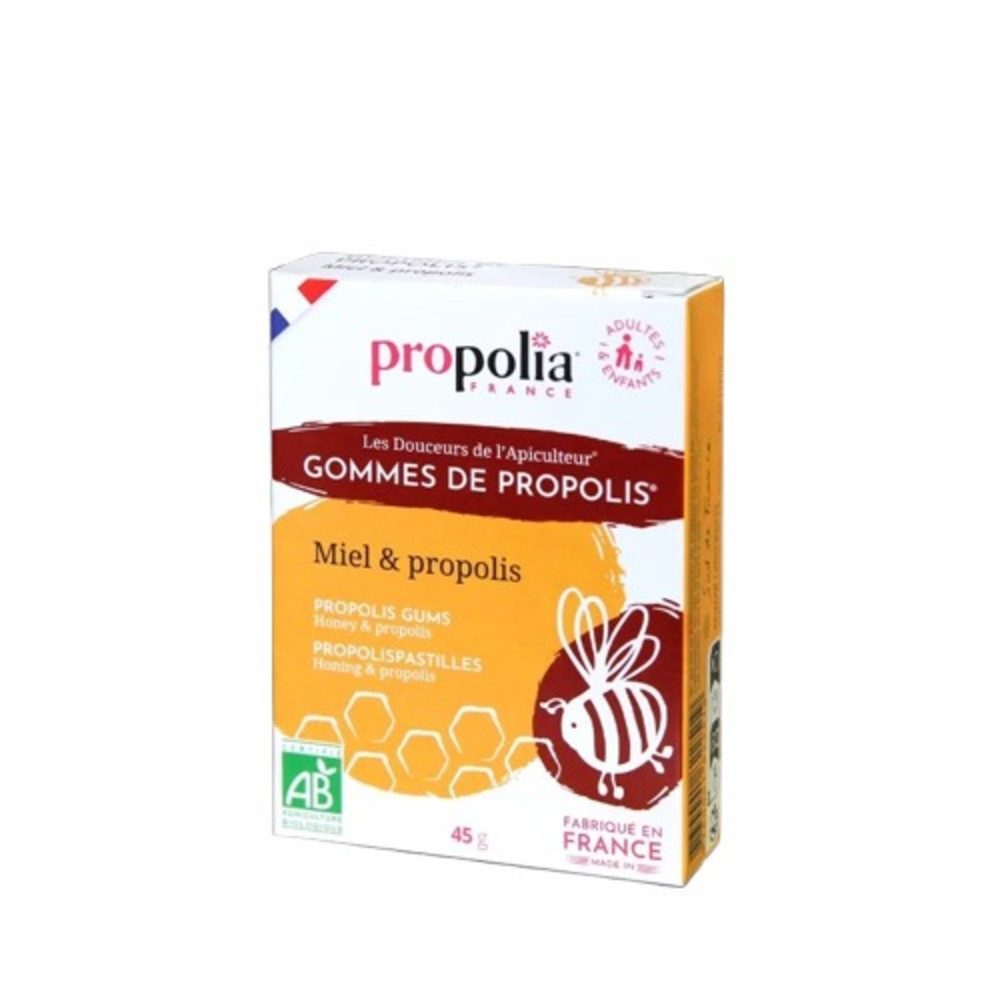 propolia Mundpflegecenter Bio Propolis Pastillen mit Honig - Glutenfrei & Gereinigtes Propolis, 1-tlg., Natürliche Propolis Bonbons - Organic Lutschpastillen & Sugar Free