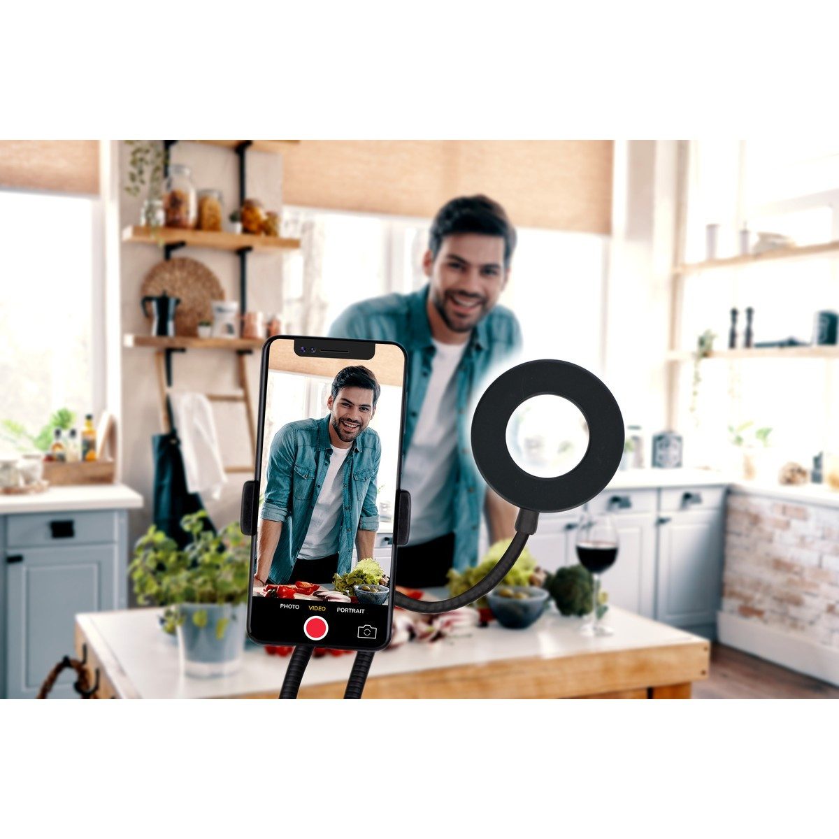 Grundig Ringlicht Grundig Ringlicht mit Handyhalterung