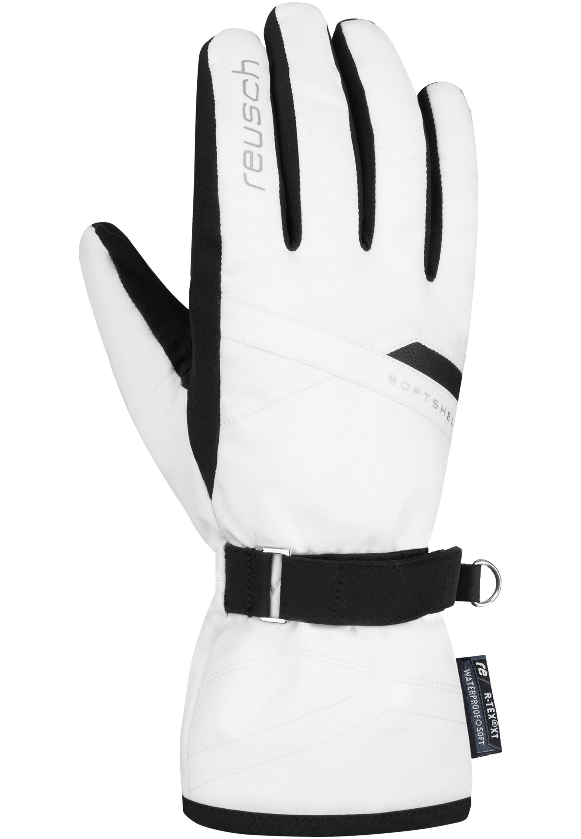 Helena R-TEX® Reusch wasserdichter atmungsaktiver und weiß-schwarz XT Ausführung extrawarmer, Skihandschuhe in