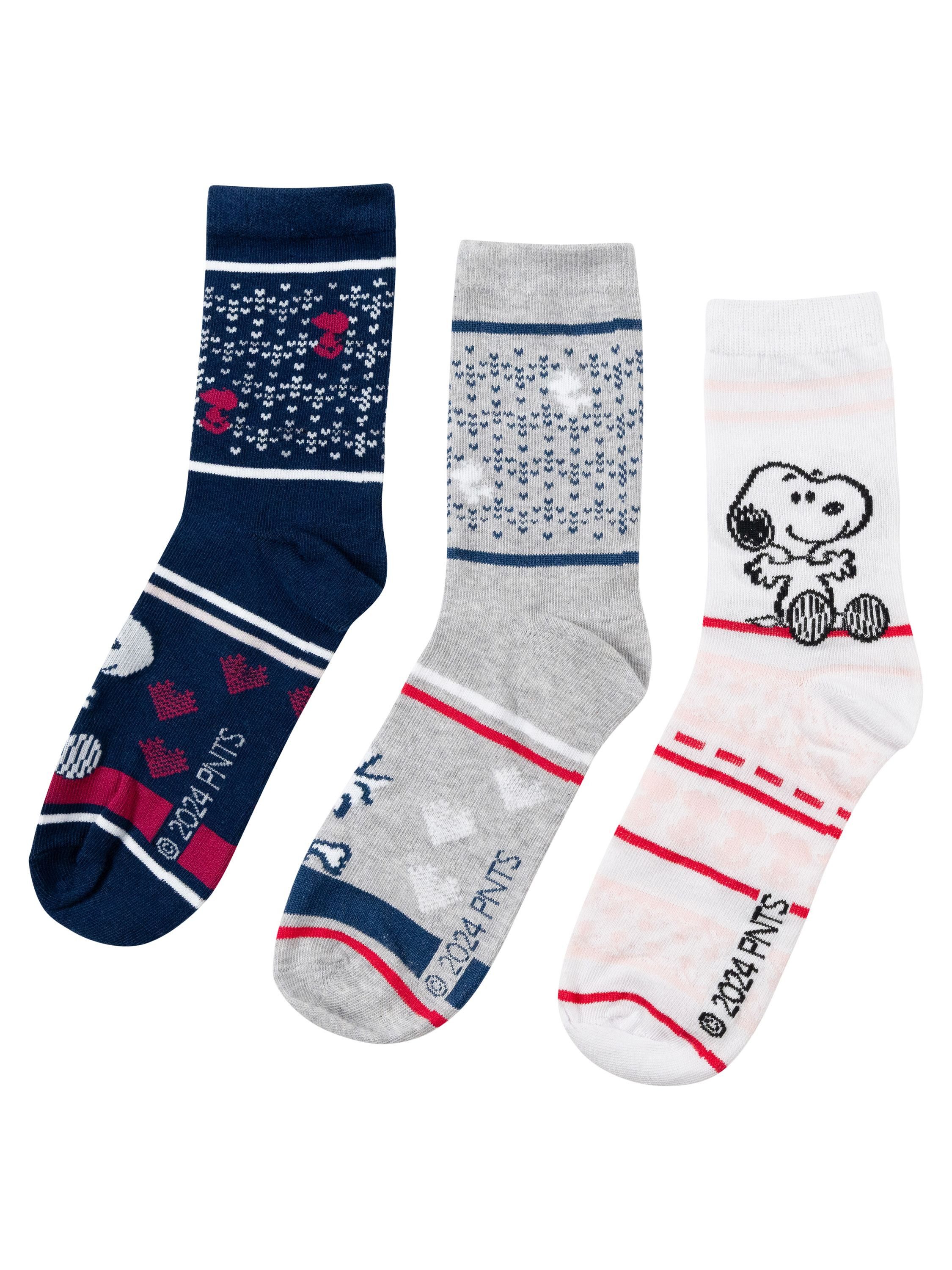 United Labels® Socken The Peanuts Snoopy Socken Sneaker Norweger Strümpfe (5er Pack) 38-43 – Bild 2 von 5