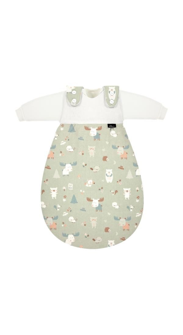 Alvi® Babyschlafsack Baby-Mäxchen 3-teilig Baumwolle (3 tlg., 1x Außensack, 2x Innensack), TOG Wert: 2.5