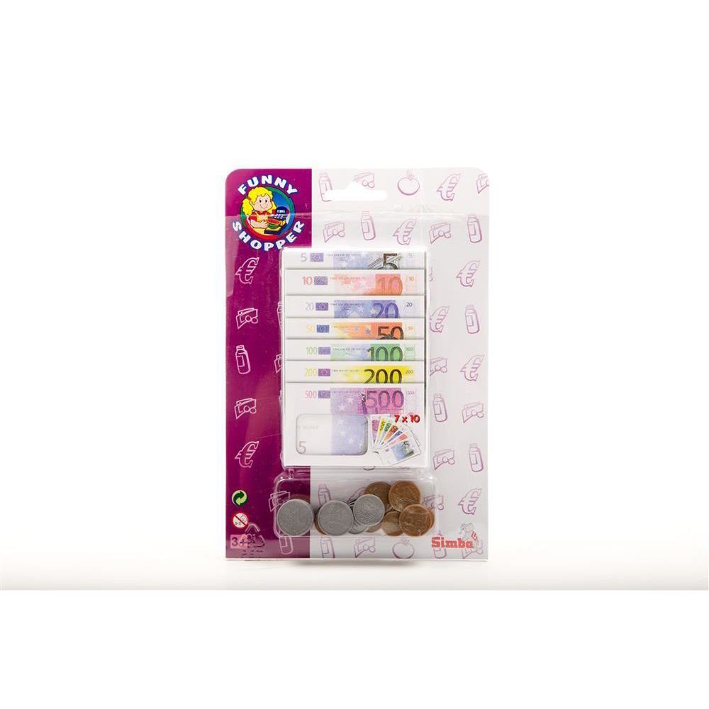 SIMBA Игровые деньги Rechengeld Euro, Scheine und Münzen für Grundschule Kaufmannsladen Kaufladen