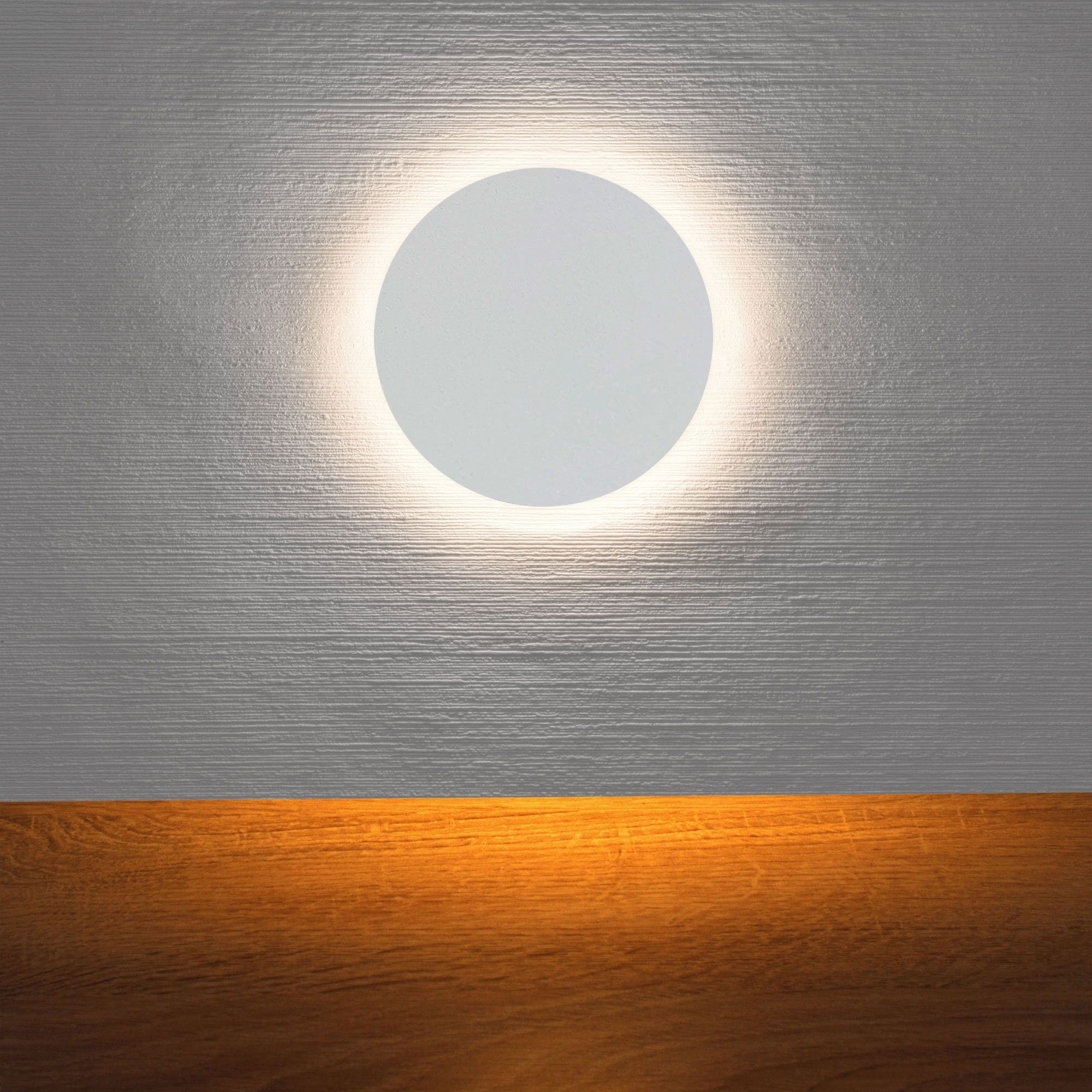 Maxkomfort LED Wandstrahler Treppenbeleuchtung LED 230V, Warmweiß 2,5W, Rund & Eckig, LED fest integriert, 3000K, Warmweiß, Treppenbeleuchtung