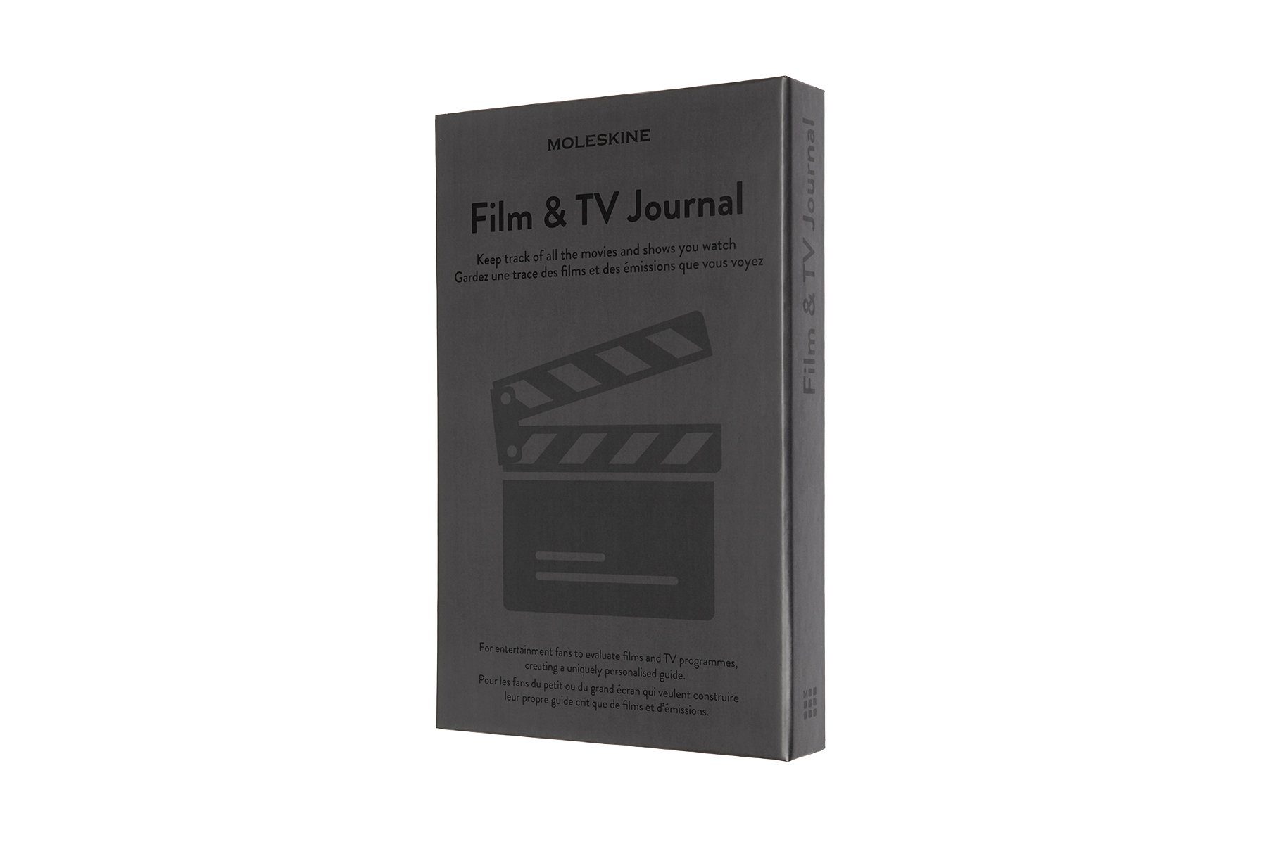 Einband MOLESKINE Notizbuch, - Groß (13x21) - Journal Fester Dunkelgrau TV - - Film & Passion