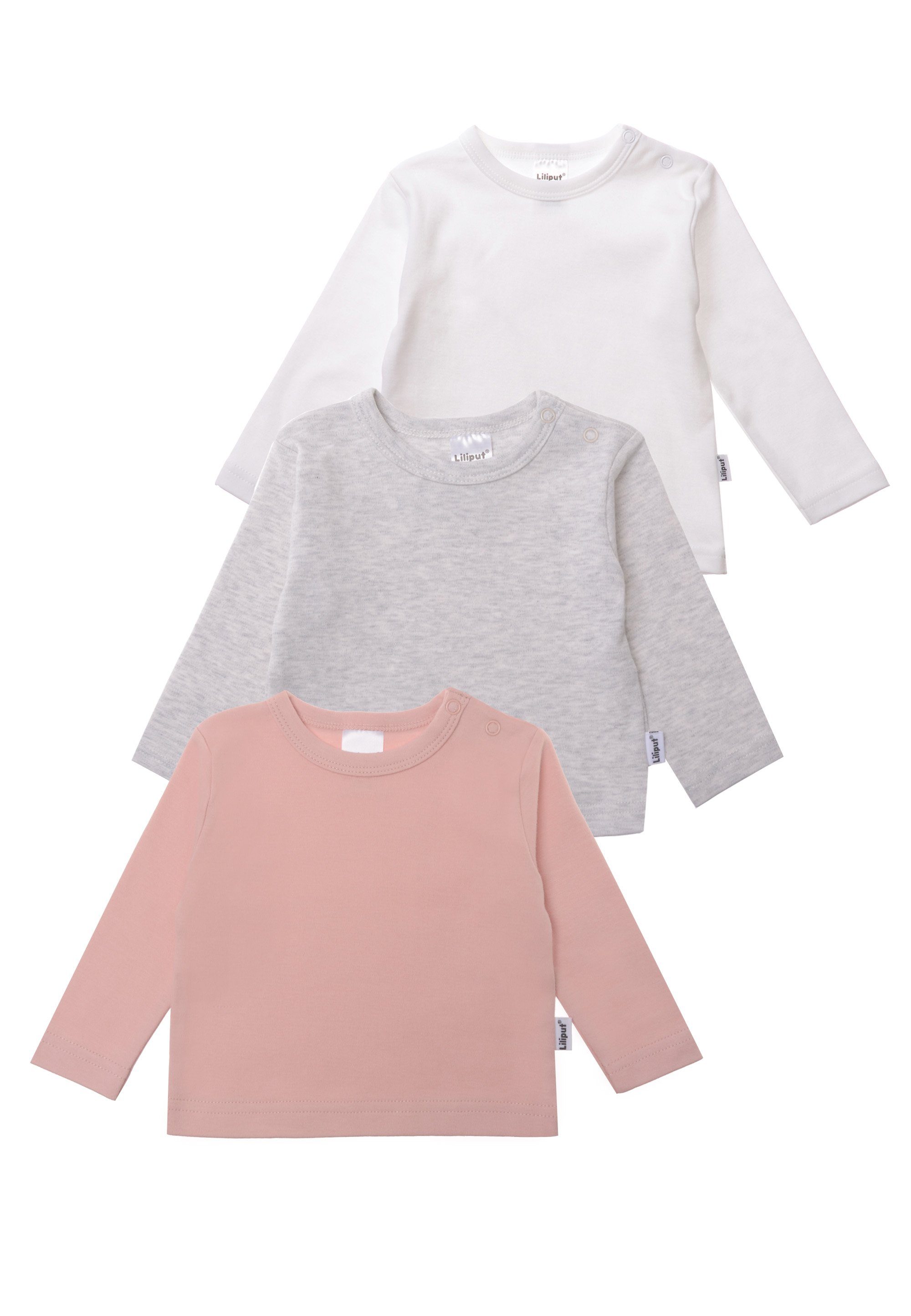 Liliput Langarmshirt 3er-Pack aus weichem Baumwoll-Material günstig online kaufen