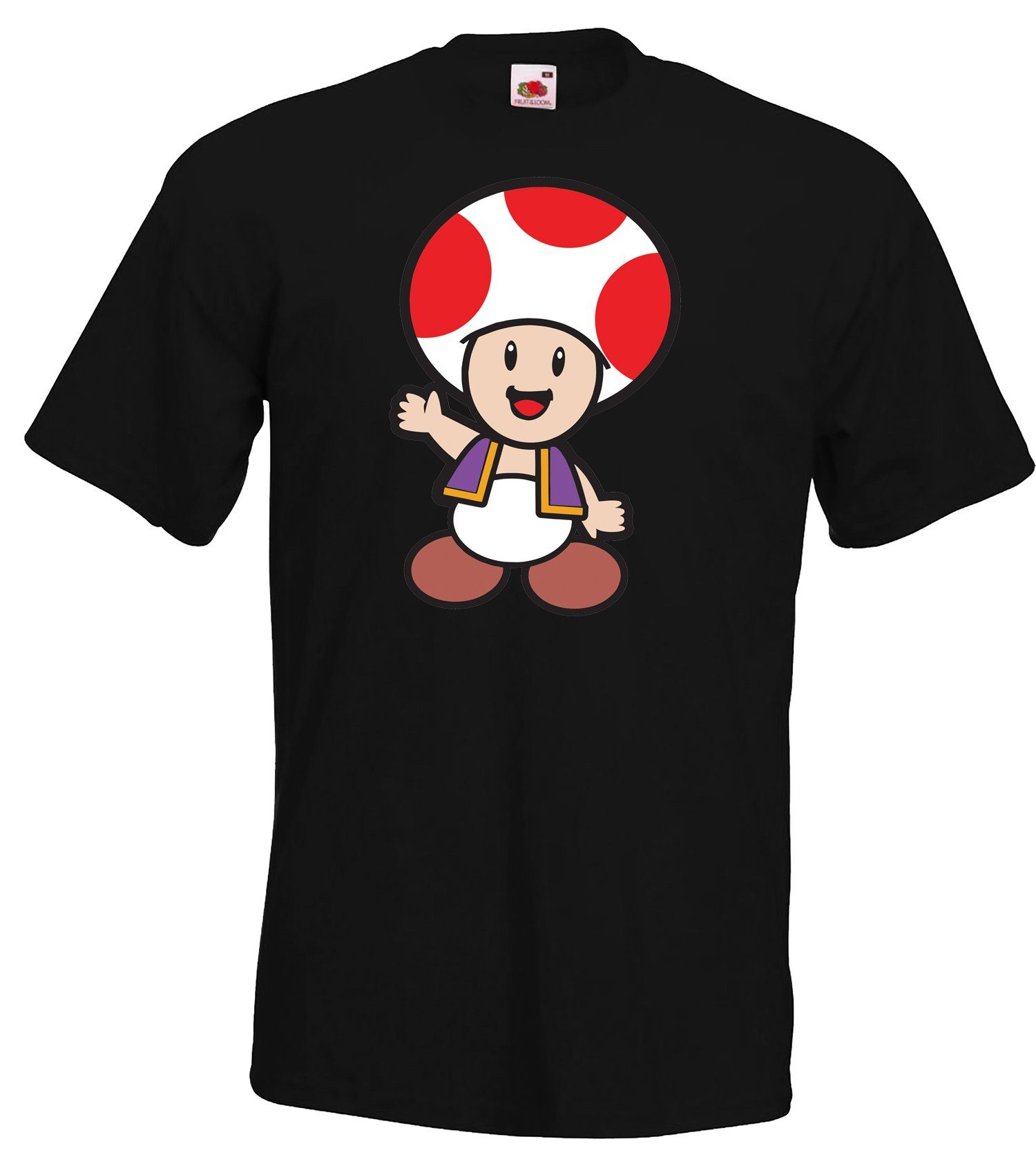 Youth Designz T-Shirt Toad Herren T-Shirt mit modischem Motiv Schwarz